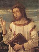 Giovanni Bellini Christ Blessing (mk05) oil on canvas